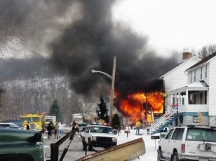 House Fire, South Fayette, photo by Fairview VFD Sta 268