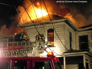 House Fire, photo by Cochran Hose Company, Sta 258