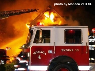 House Fire, Monaca Boro, photo by Monaca VFD #4, Sta 57