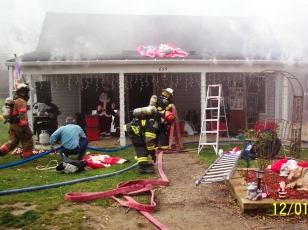 House Fire, North Fayette, photo by Sturgeon VFD, Sta 267